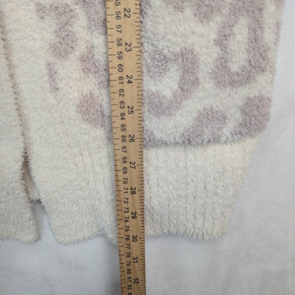Barefoot Dreams CozyChic Leopard Open-Front Cardigan XS - Picture 10 of 11